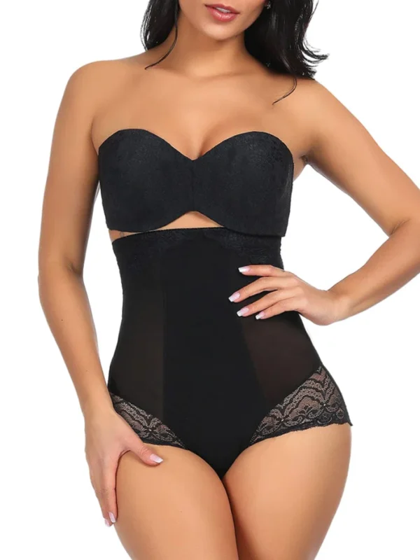 shapewear-28410355515543_700x High Waist Panty Girdle Lace Hem Breathable