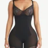 Abdominal Control Nude Adjustable Strap Lace Body Shaper