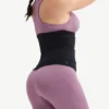 Slimming Tummy Black Neoprene Double Belt Waist Shaper