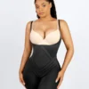 MT230012 Spandex Air Slim Open-Bust Mid-Thigh Shaping Bodyshort Shapewear