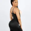 MT230012_1 Spandex Air Slim Open-Bust Mid-Thigh Shaping Bodyshort Shapewear