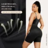 MT230012_5 Spandex Air Slim Open-Bust Mid-Thigh Shaping Bodyshort Shapewear